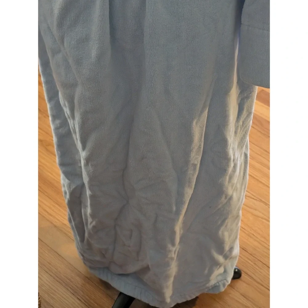 Vintage WAM 100% Turkish Cotton Bathrobe – Light Blue Spa Plush Luxury Robe L
